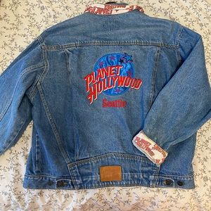 Vintage planet Hollywood jean jacket